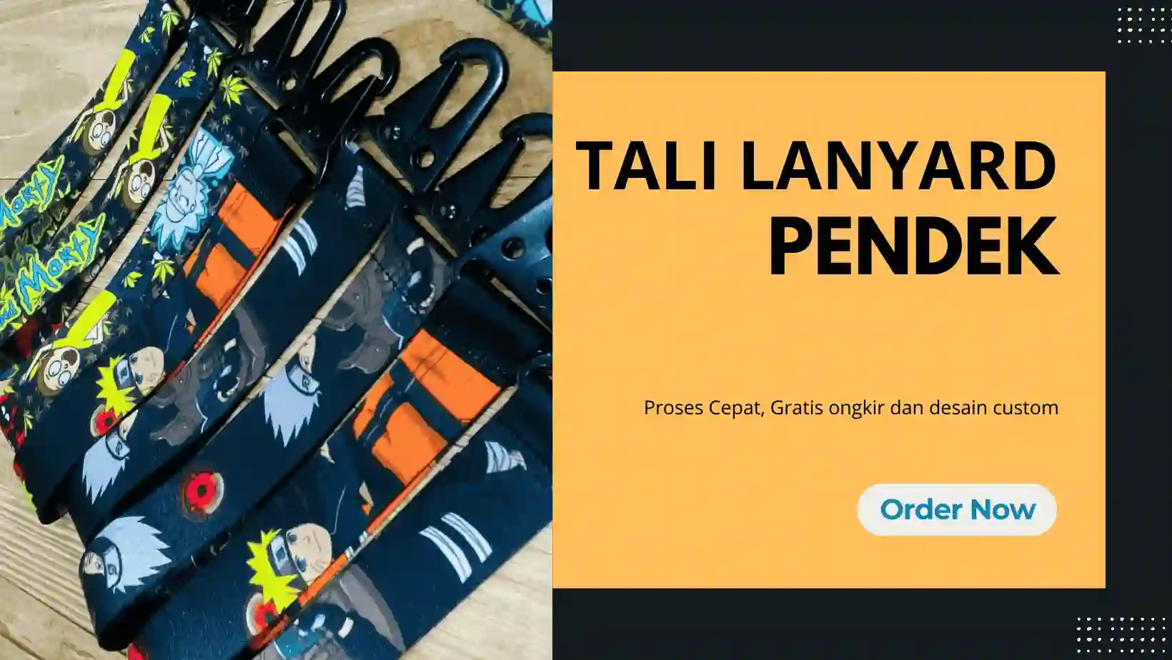 Tali Lanyard Pendek Padang